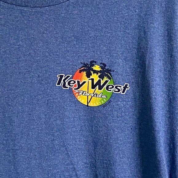 Key West Blue Short Sleeve Tee Shirt - Picture 2 of 7